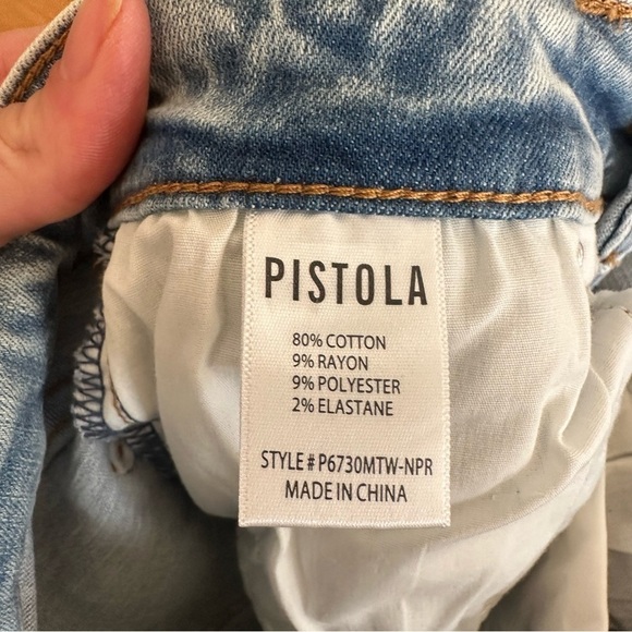 NWT Pistola Arielle Skinny Scissor Cut Hem Jean Raw Hem No Pressure Wash Sz 26 - Picture 10 of 13